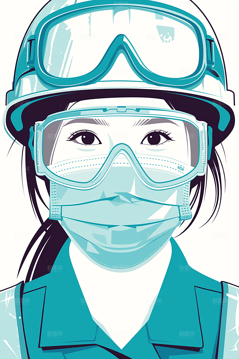 建筑工人建设艺术插画