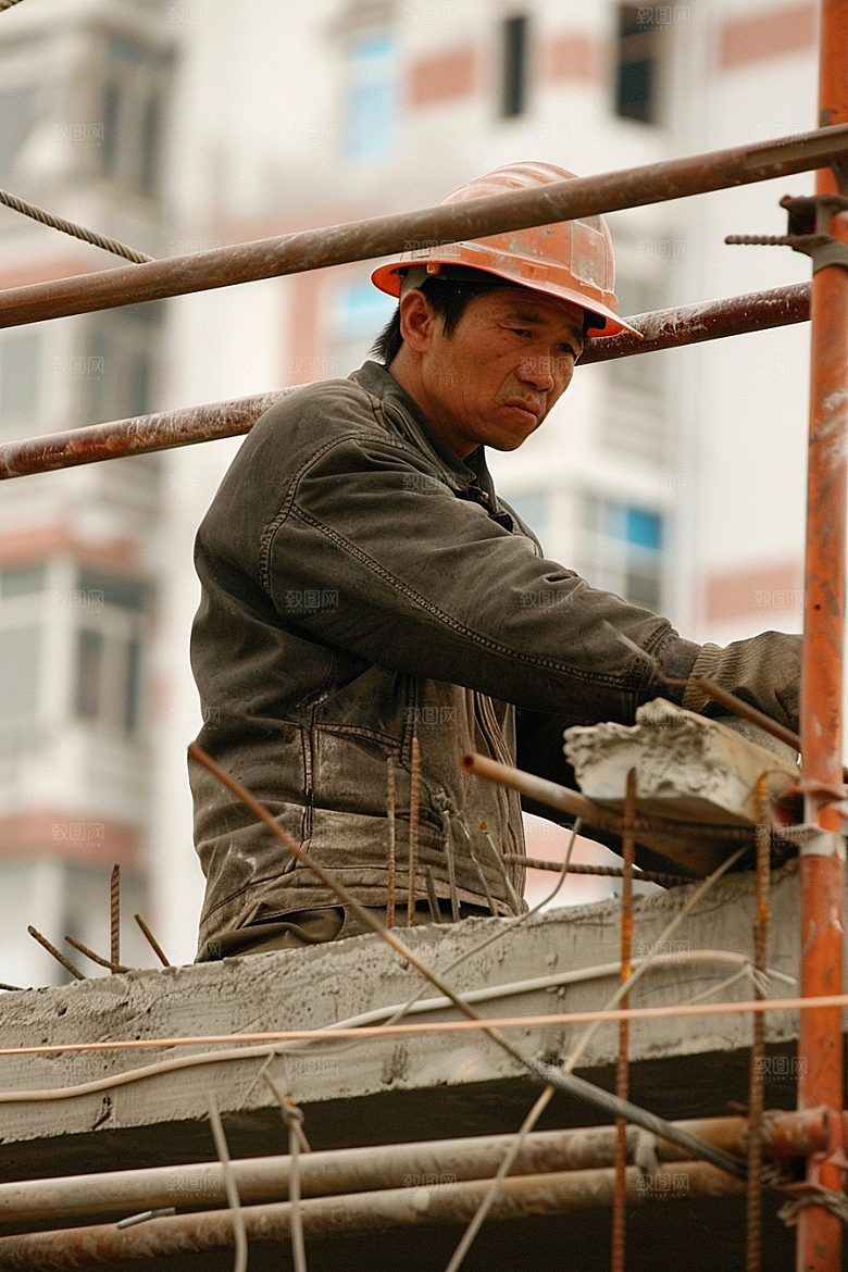 建筑工人人物高清摄影图
