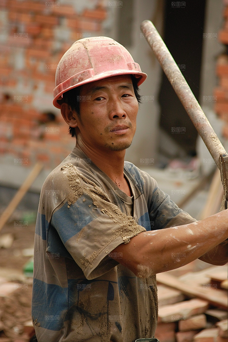 建筑工人高清五一劳动节摄影图