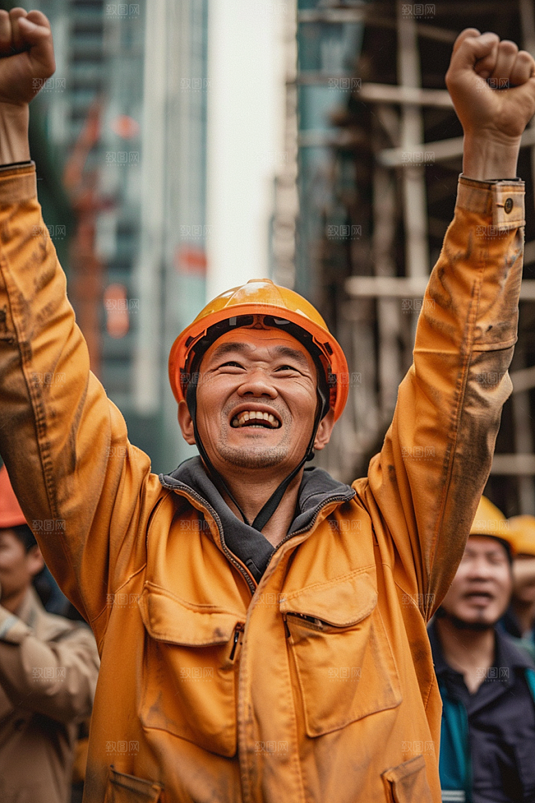 建筑工人建设人物摄影图