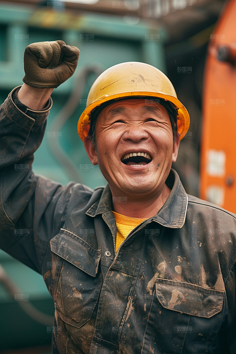 建筑工人致敬劳动者建设摄影图