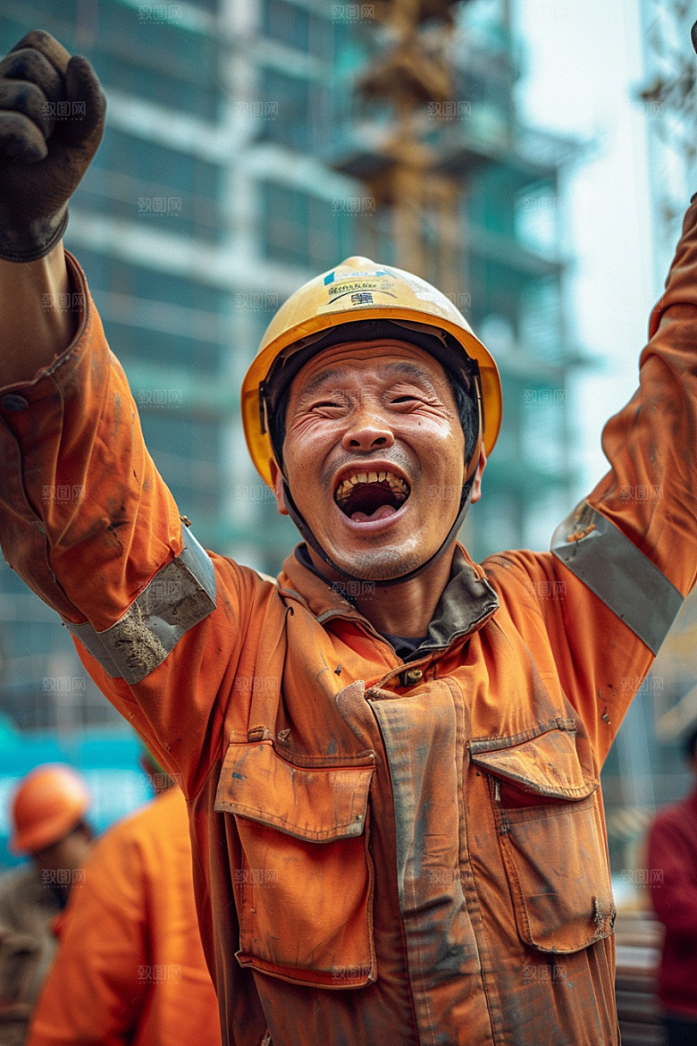 建筑工人建设人物摄影图