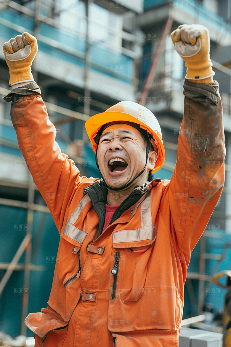 建筑工人岗位职业摄影图