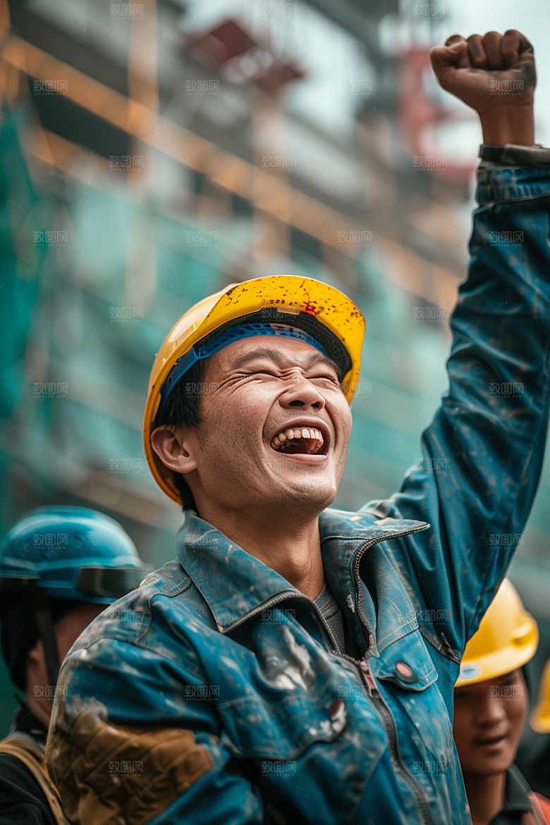 建筑工人岗位建设摄影图