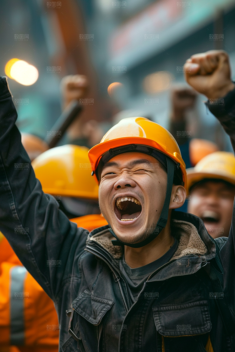 建筑工人致敬劳动者高清摄影图