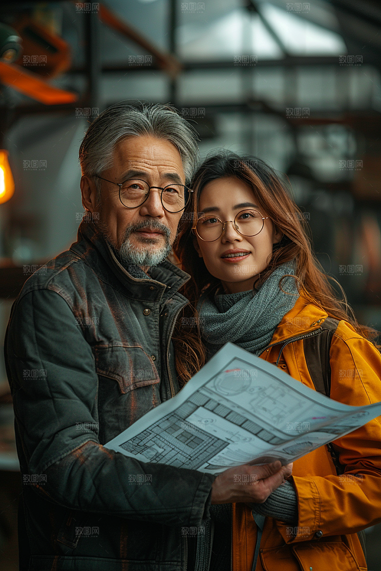 建筑工人职业人物摄影图