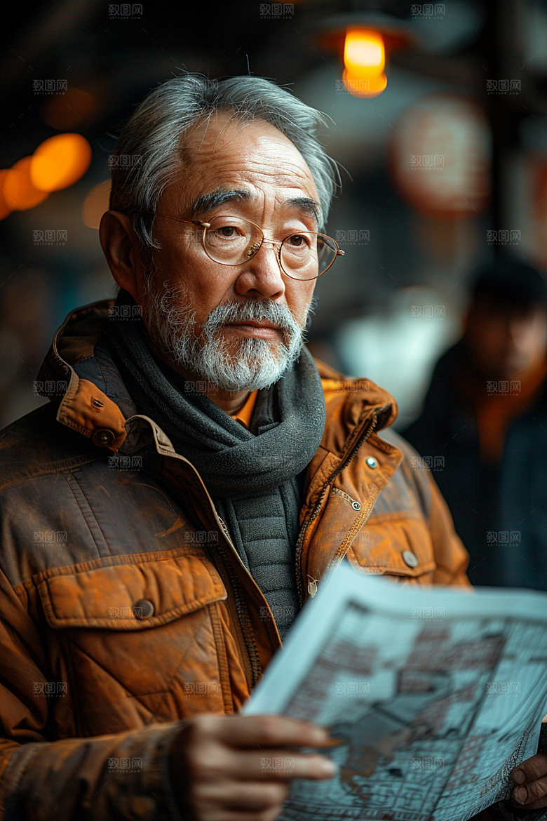 建筑工人肖像岗位摄影图