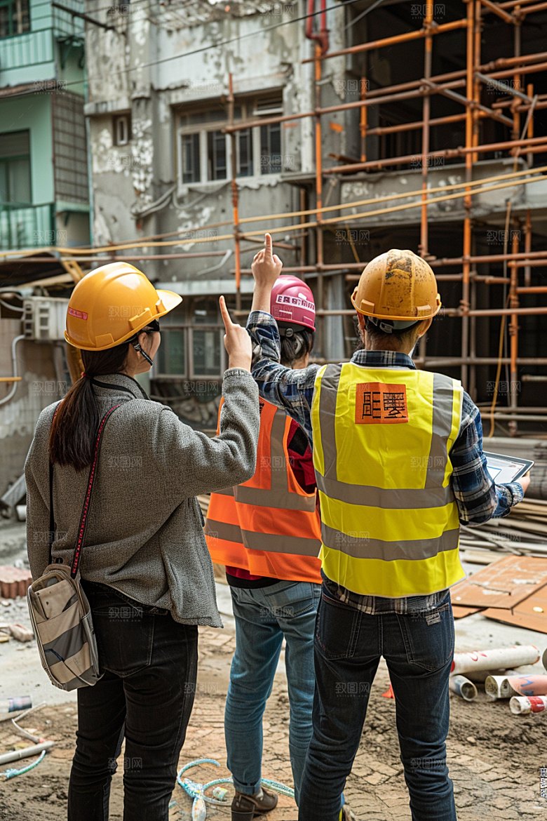 建筑工人建设人物摄影图