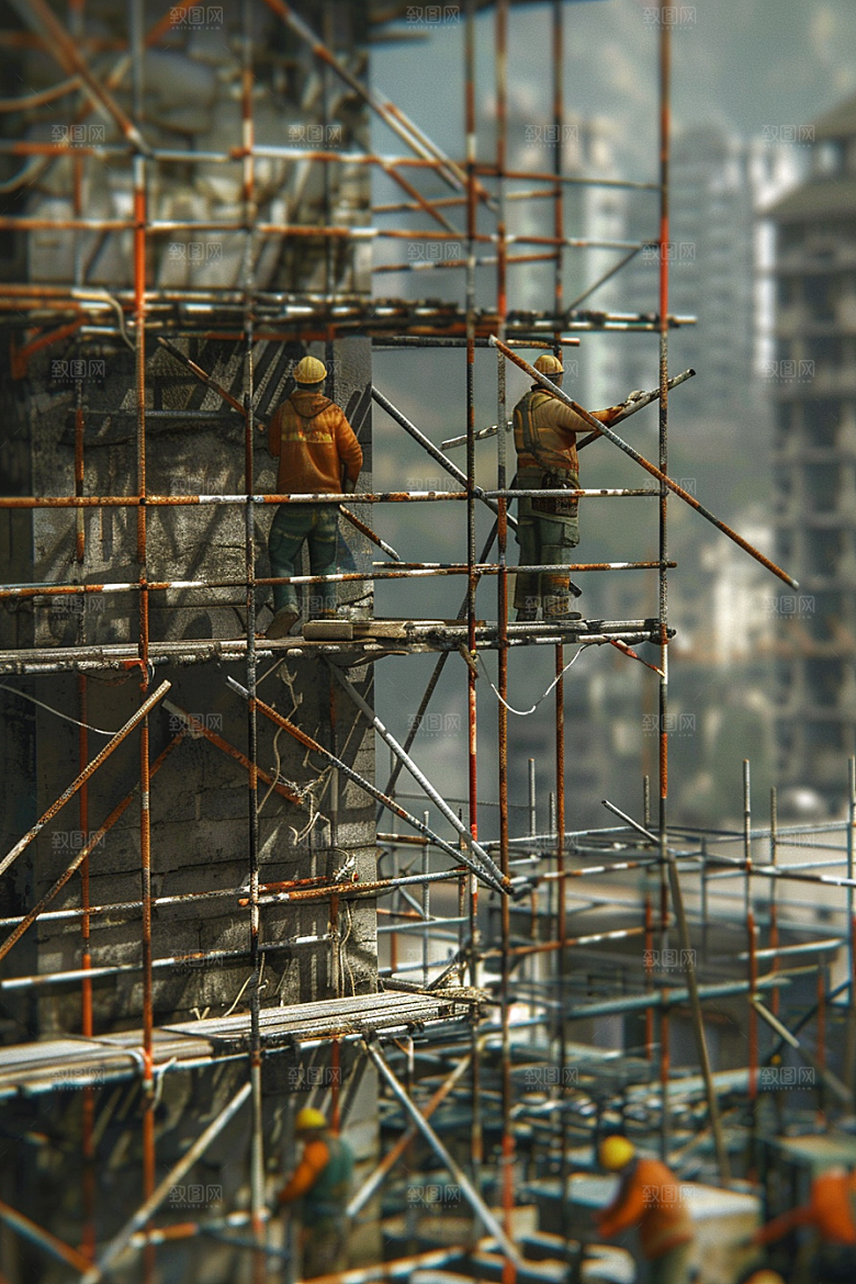 建筑工人建设人物摄影图