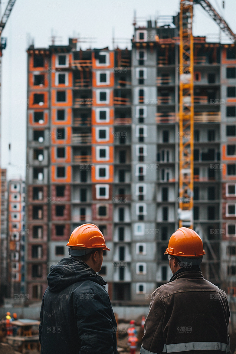 建筑工人岗位建设摄影图