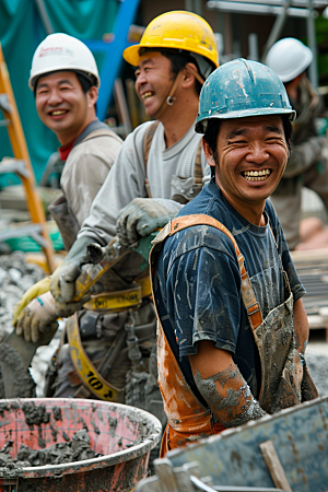 建筑工人建设高清摄影图