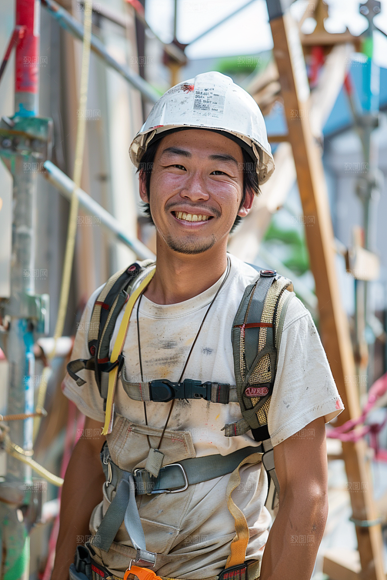 建筑工人高清致敬劳动者摄影图