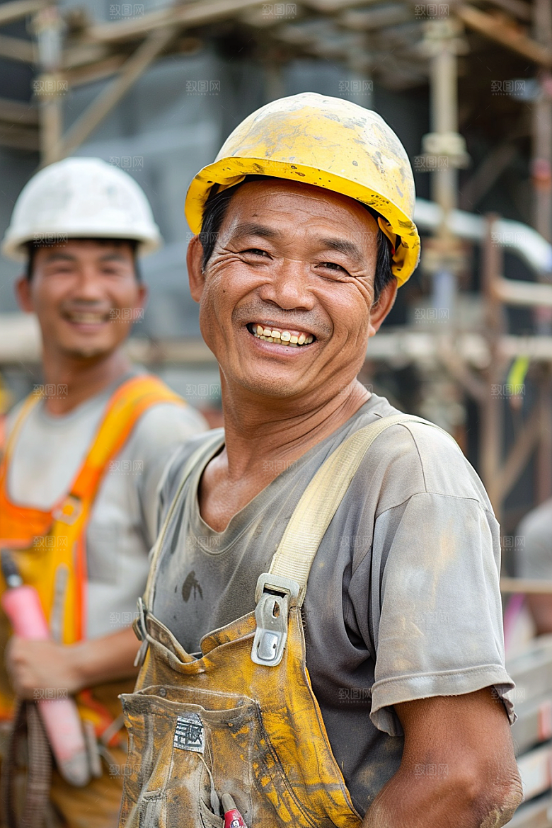建筑工人建设肖像摄影图
