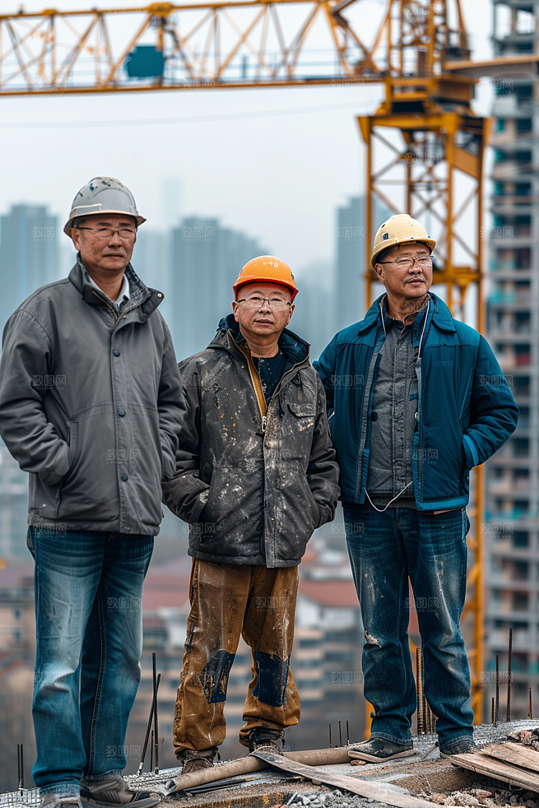 建筑工人建设人物摄影图