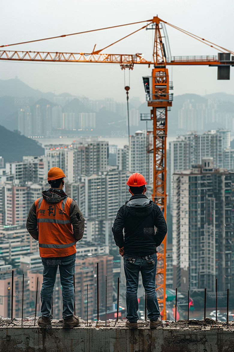 建筑工人建设人物摄影图