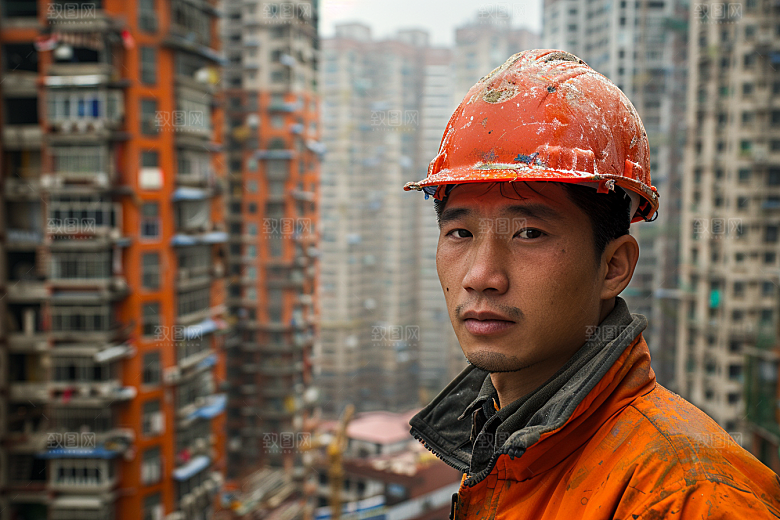 建筑工人职业五一劳动节摄影图