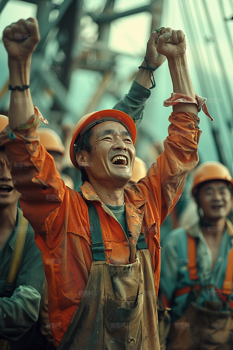 建筑工人人物高清摄影图