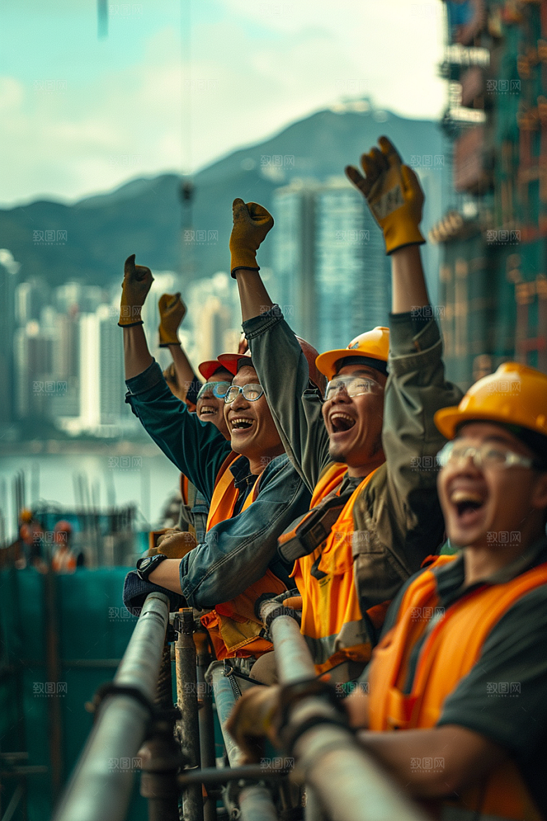 建筑工人建设高清摄影图