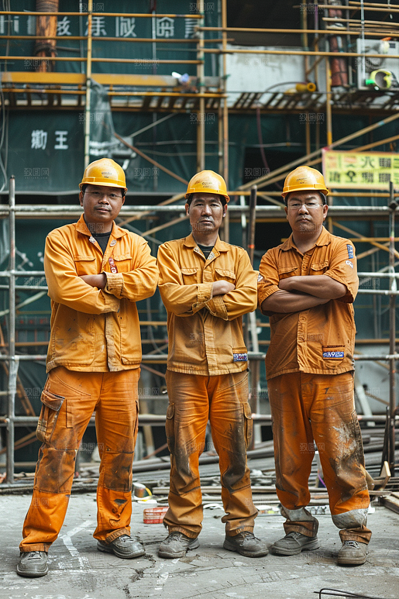 建筑工人建设人物摄影图