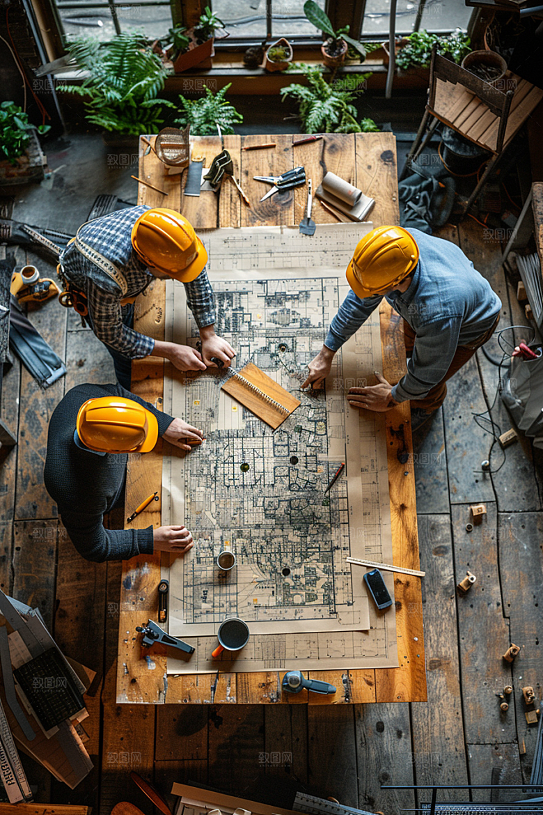 建筑工人高清建设摄影图