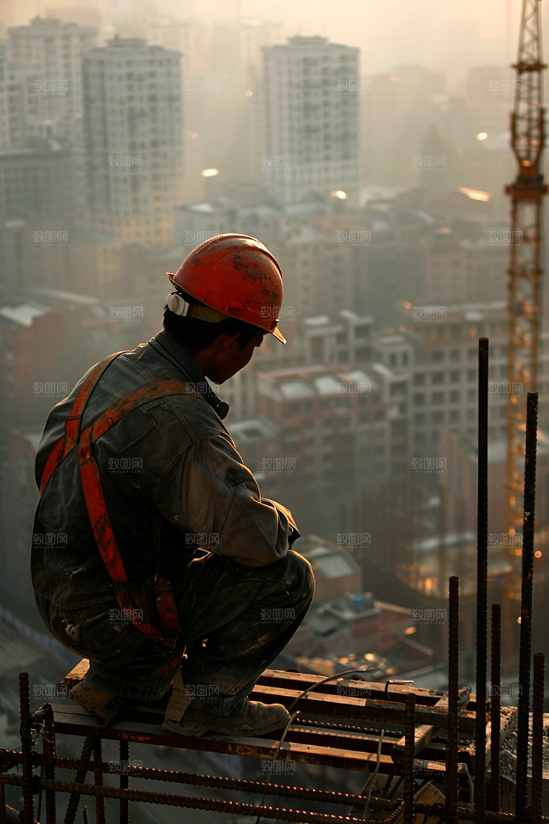 建筑工人建设人物摄影图