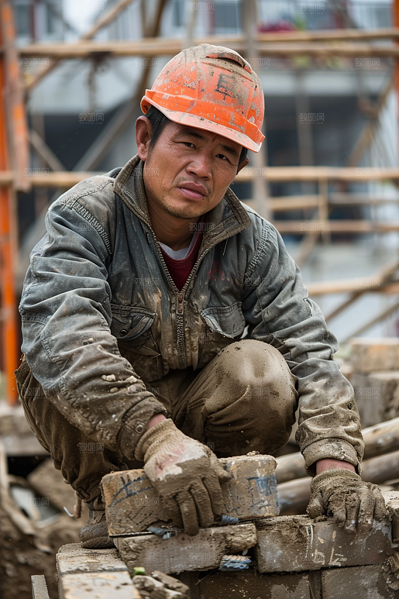 建筑工人职业高清摄影图