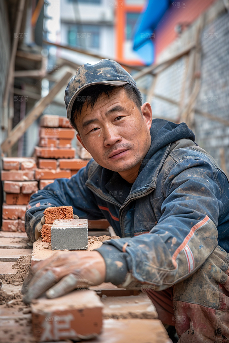 建筑工人工作建设摄影图