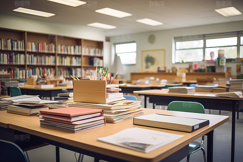 教室课桌椅教学培训素材