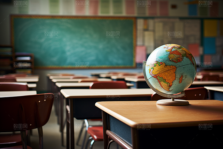 教室课桌椅高清开学季素材