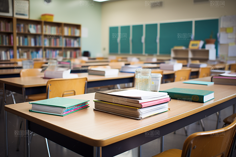 教室课桌椅学习教学素材
