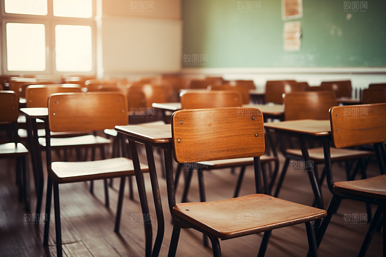教室课桌椅开学季培训素材