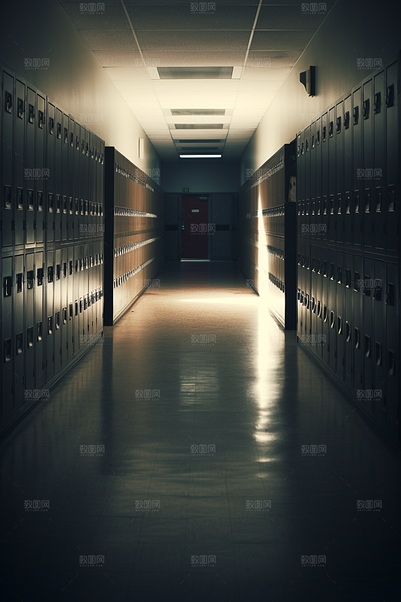 教学楼走廊班级室内素材