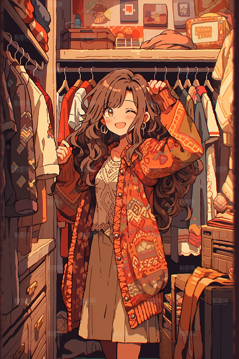 做家务保洁打扫卫生插画