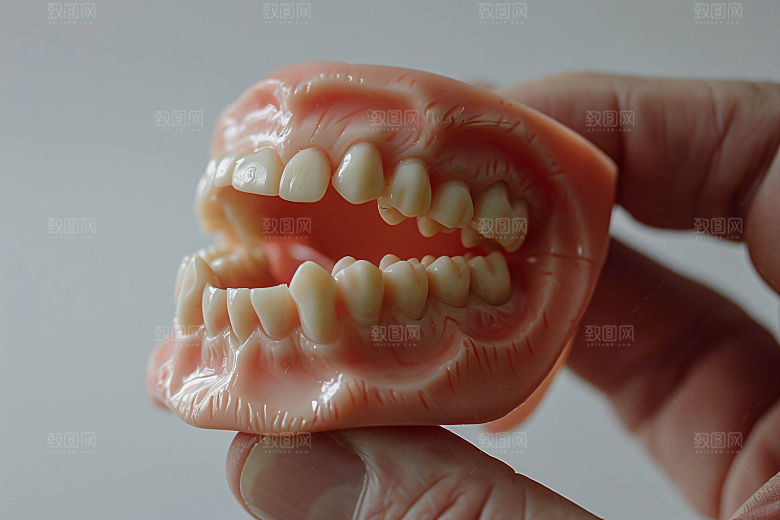 看牙医假牙模型问诊场景