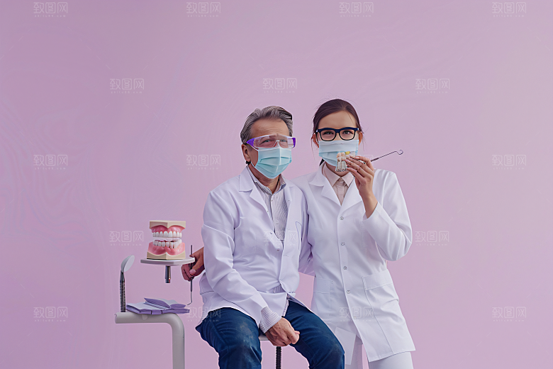 看牙医口腔医院牙科诊所场景