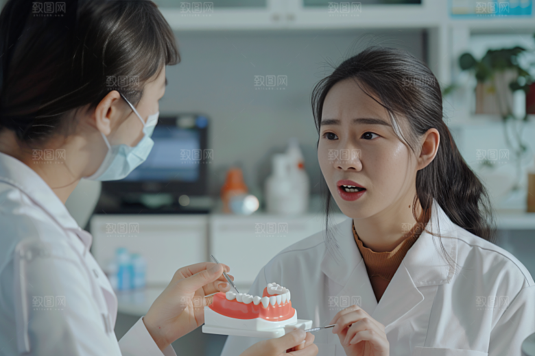 看牙医牙科诊所摄影场景