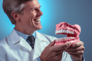 假牙展示牙科诊所牙齿健康素材