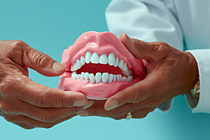 假牙展示牙齿健康牙科诊所素材