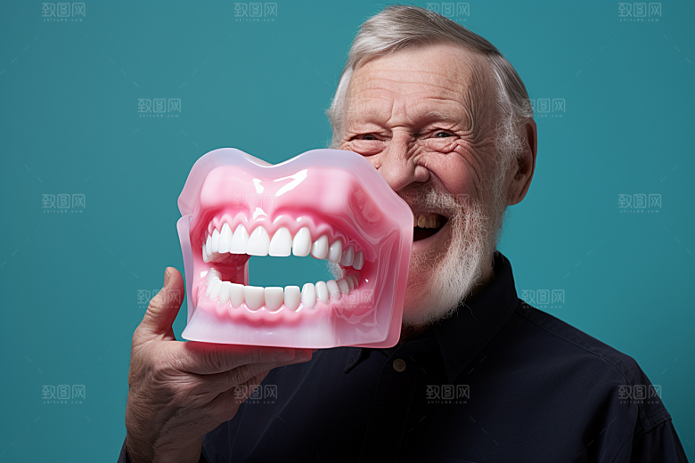 假牙展示牙齿健康齿科素材