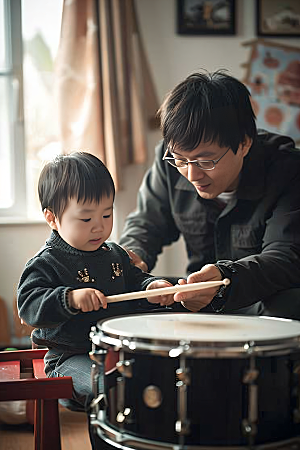 架子鼓培训教育音乐课摄影图