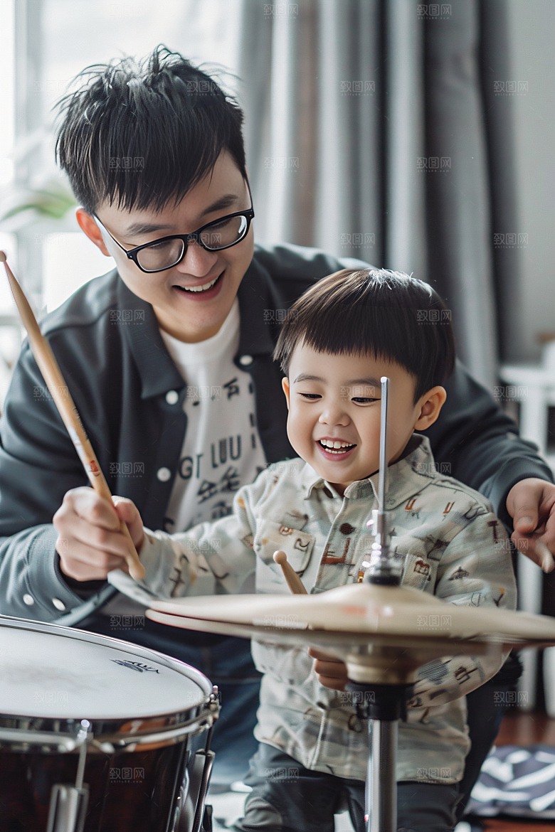 架子鼓培训教学儿童摄影图