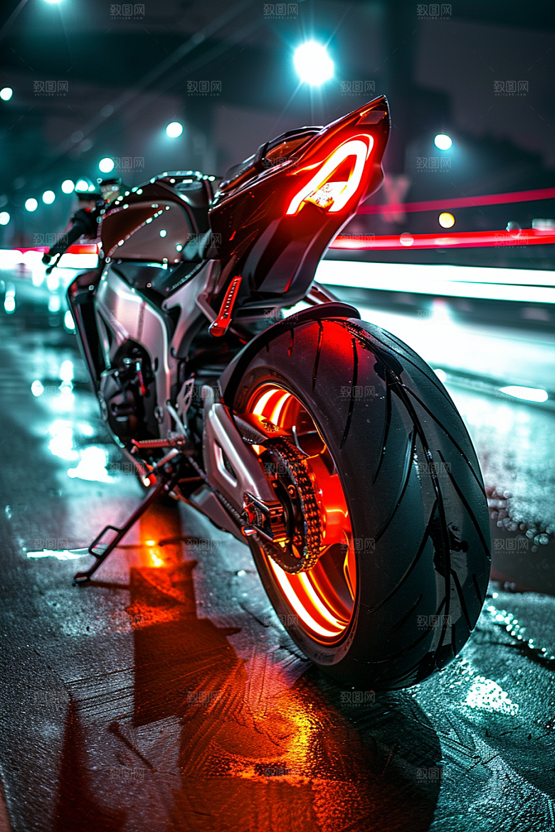 机车骑行公路素材