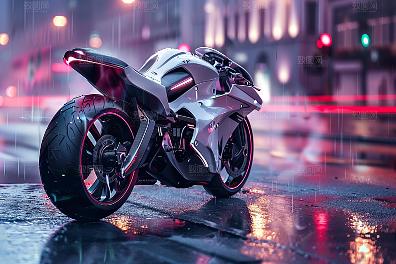 机车公路骑行素材