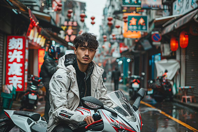 机车人物高清骑手摄影图