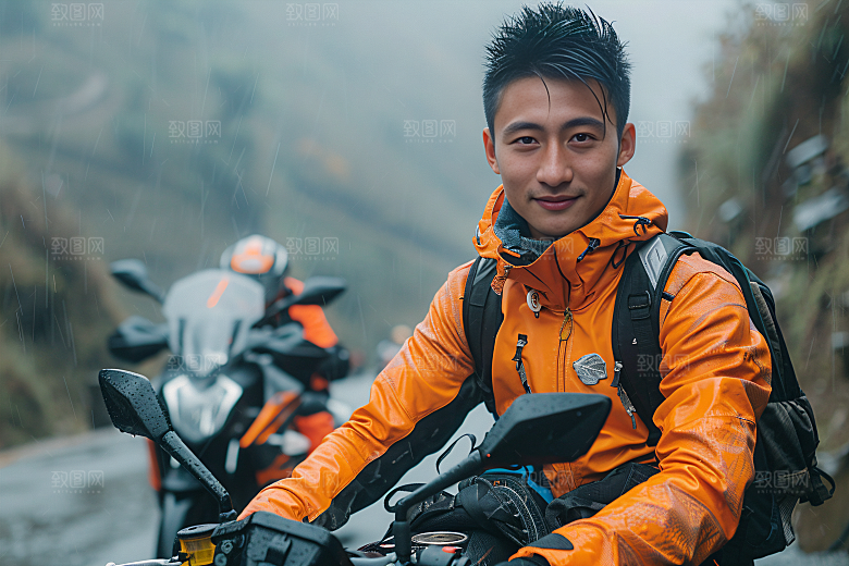 机车人物骑手时尚摄影图