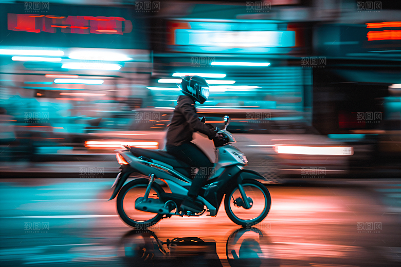 机车人物时尚高清摄影图