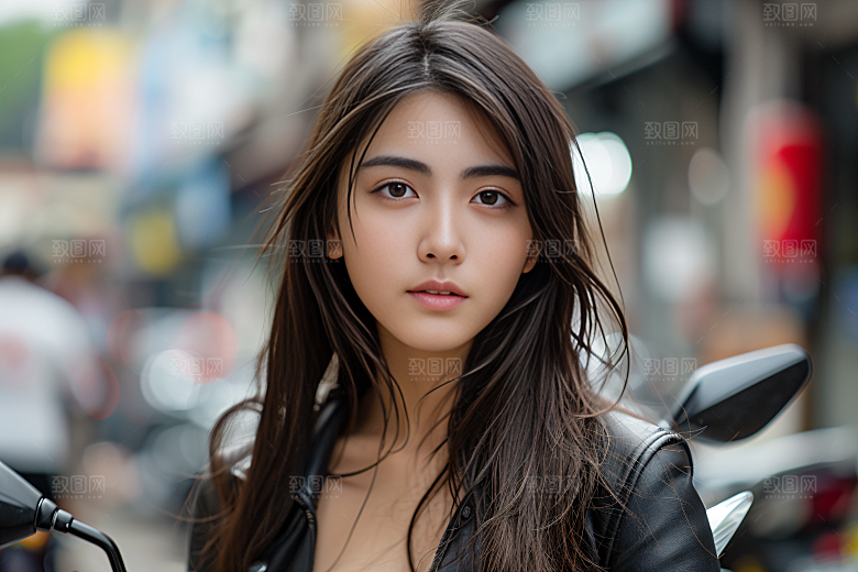 机车人物户外赛车摄影图