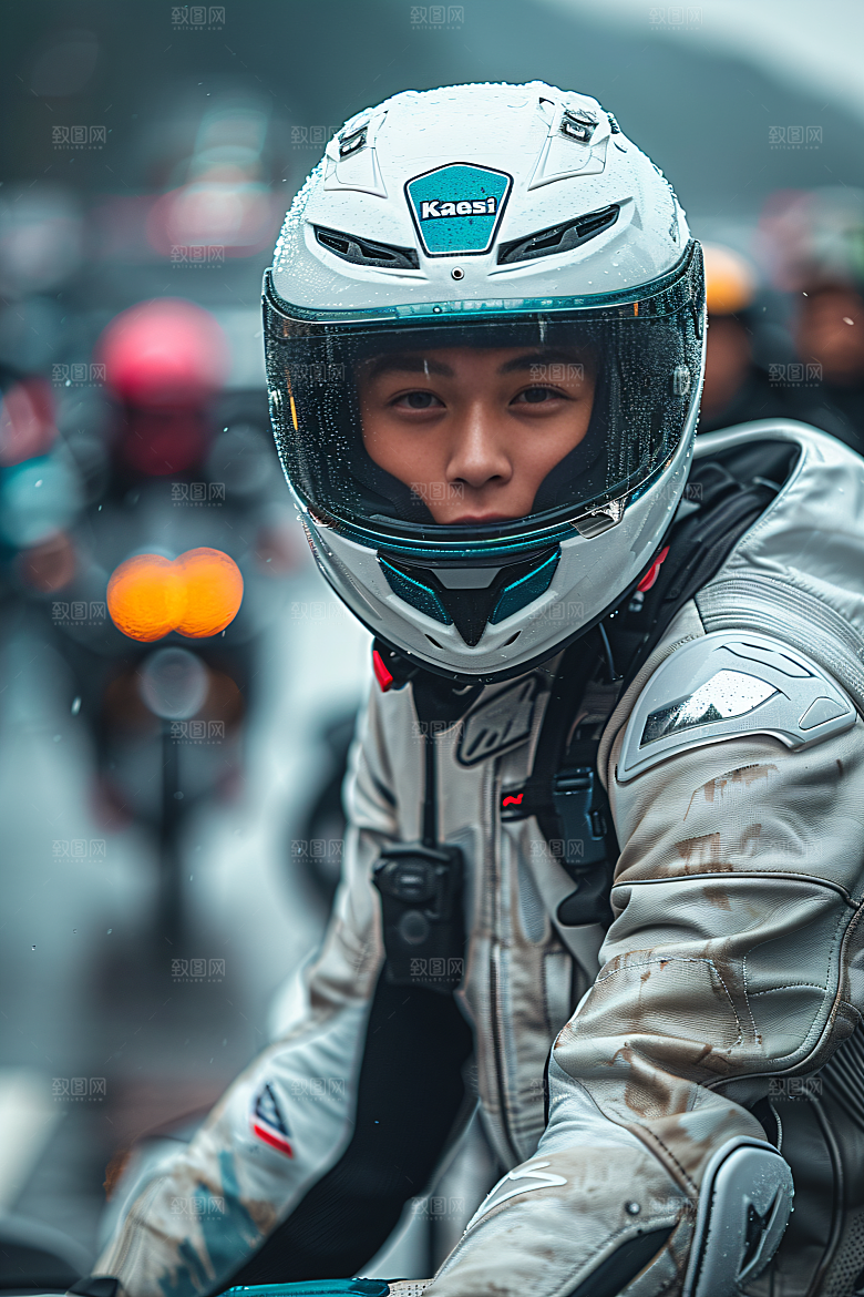 机车人物时尚帅气摄影图