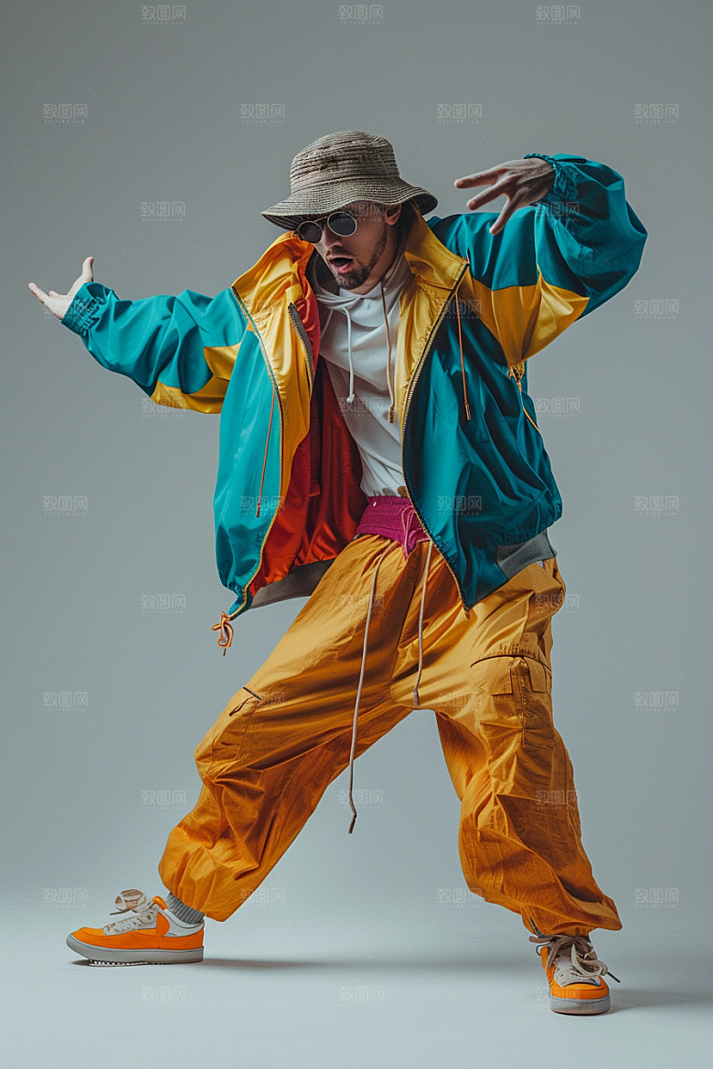 跳街舞的人机构培训摄影图
