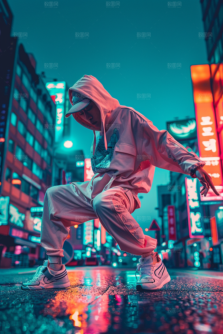 跳街舞的人人物机构摄影图